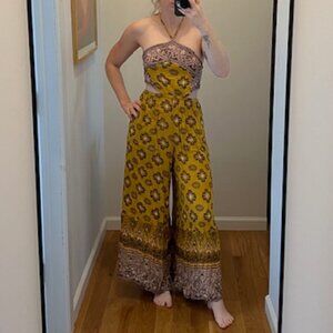 Free People Halter Cut-out Jumpsuit